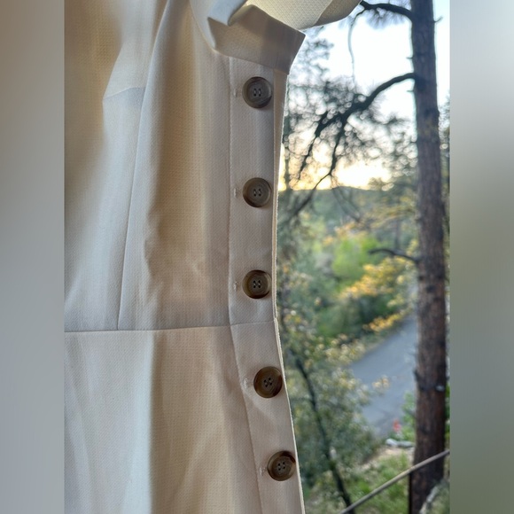 NWT Ann Taylor cream summer dress size 10 - Picture 2 of 6